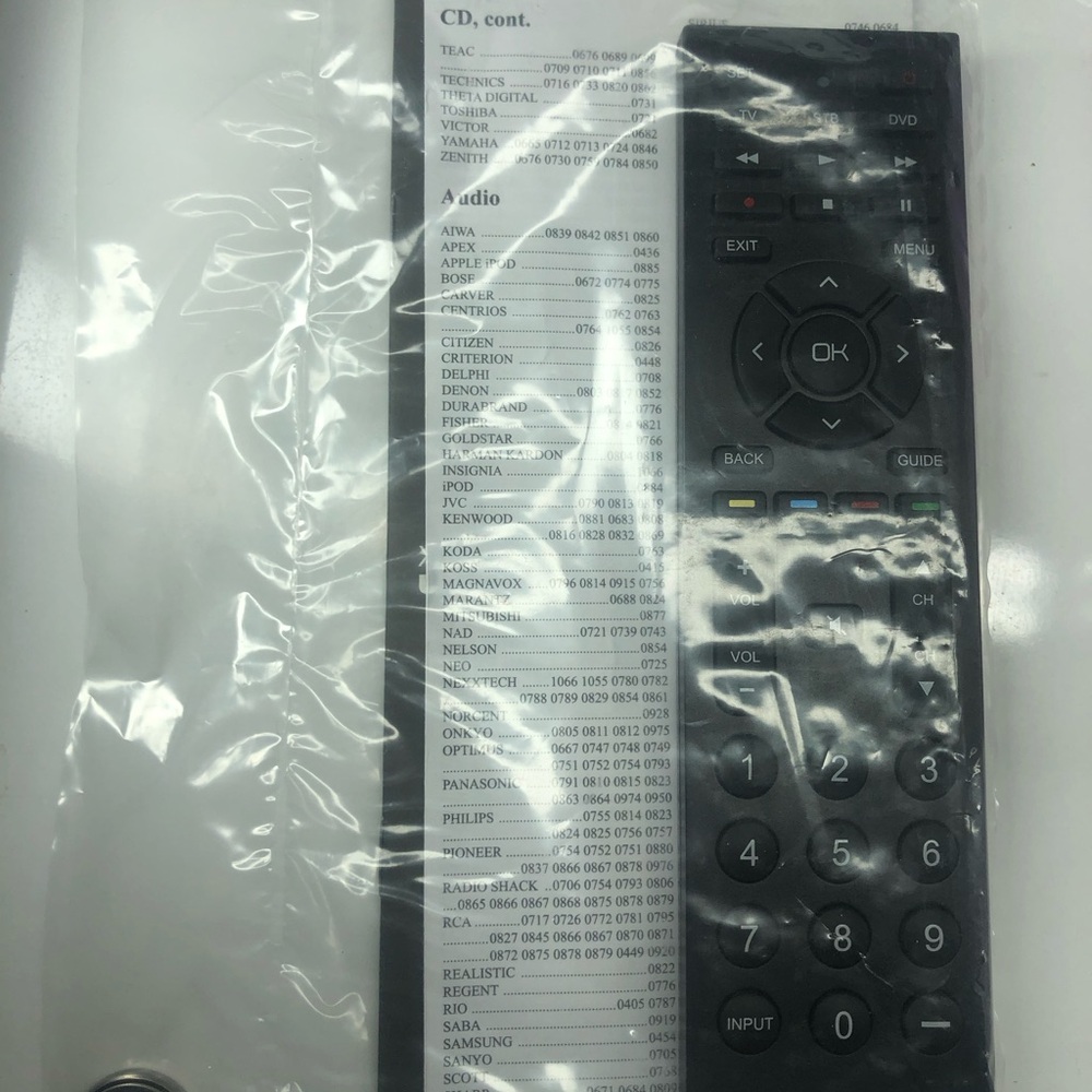 VIZIO Universal Remote Control New Battery Included - Picture 3 of 3